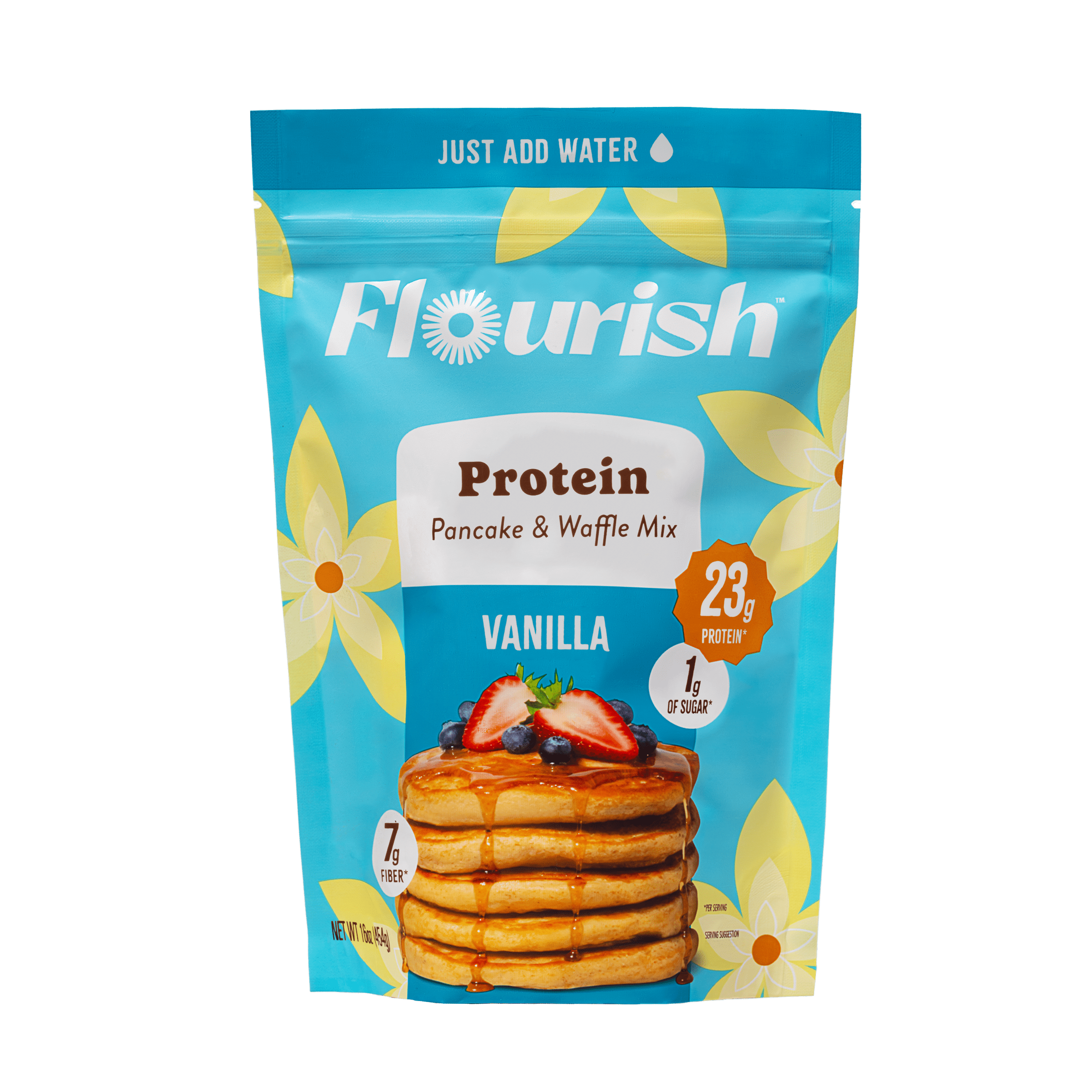Flourish Vanilla Protein Pancake & Waffle Mix, 16 oz