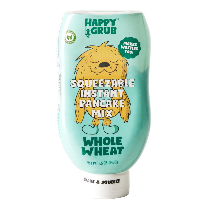 Happy Grub Whole Wheat Squeezable Instant Pancake Mix, 8.5 oz