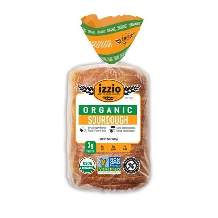 Izzio Organic Sourdough Sandwich Bread, 24 oz