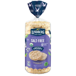 Lundberg Organic Brown Rice Cakes, Salt-Free, 8.5 oz