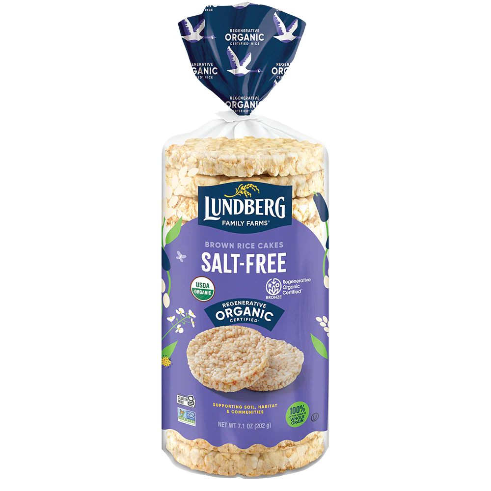 Lundberg Organic Brown Rice Cakes, Salt-Free, 8.5 oz