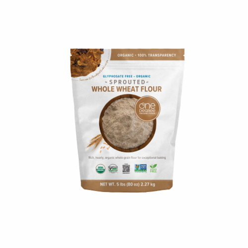 One Degree Organic Foods Organic Sprouted Whole Wheat Flour, 5 lb
