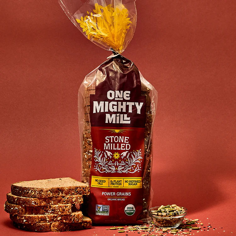 One Mighty Mill Stone-Milled Power Grains Organic Bread, 24.5 oz