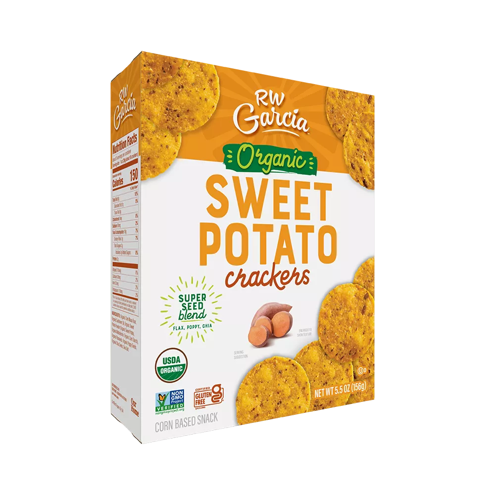 RW Garcia Organic Sweet Potato Crackers, 5.5 oz