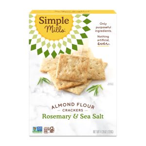 Simple Mills Rosemary & Sea Salt Almond Flour Crackers, 4.25 oz