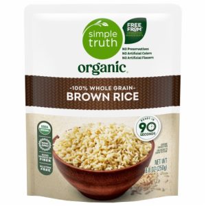 Simple Truth Organic 90 Second 100% Whole Grain Brown Rice, 8.8 oz