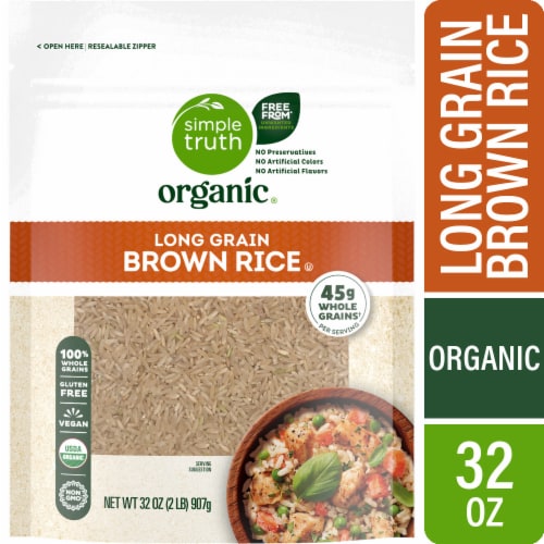 Simple Truth Organic Long Grain Brown Rice, 32 oz