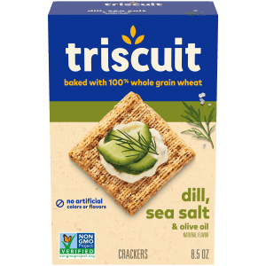 Triscuit Dill, Sea Salt & Olive Oil Whole Grain Wheat Crackers, 8.5 oz