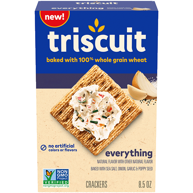 Triscuit Everything Whole Grain Wheat Crackers, 8.5 oz